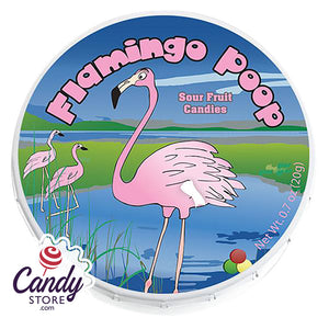 Amusemints Flamingo Poop Sour Fruit Candy - 24ct CandyStore.com