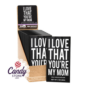 Amusemints I Love That You'Re My Mom 3oz Milk Chocolate Bar - 20ct CandyStore.com