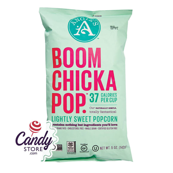 Angie's Boomchickapop Lightly Sweet Popcorn 5oz Bags - 12ct CandyStore.com