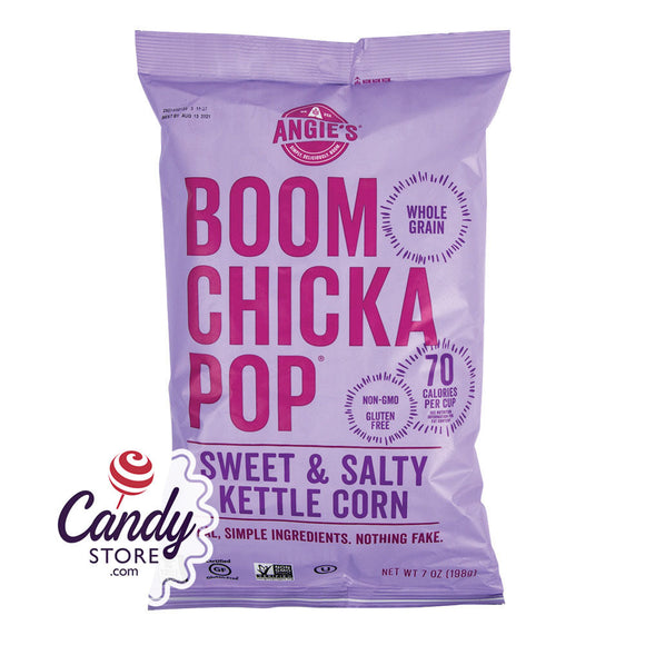 Angie's Boomchickapop Sweet & Salty Kettle Corn 7oz Bags - 12ct CandyStore.com