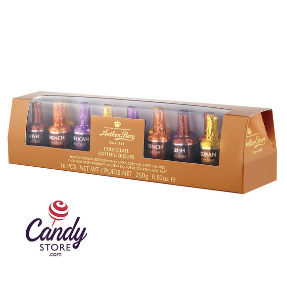 Anthon Berg Assorted Chocolate Coffee Liqueurs 16-Piece 8.8oz Boxes - 15ct CandyStore.com