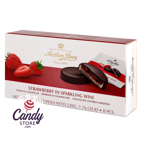 Anthon Berg Strawberry In Champagne 7.76oz Boxes - 12ct CandyStore.com