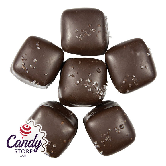 Asher's Dark Chocolate With Sea Salt Vanilla Caramels - 6lb CandyStore.com