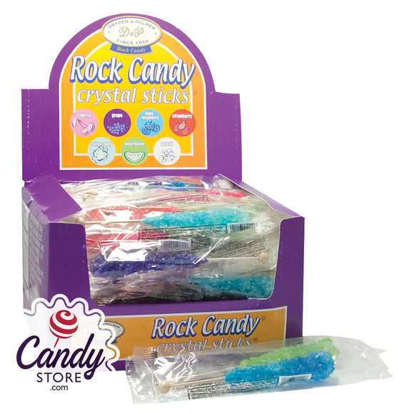 Assorted Wrapped Rock Candy Sticks Dryden & Palmer - 60ct CandyStore.com