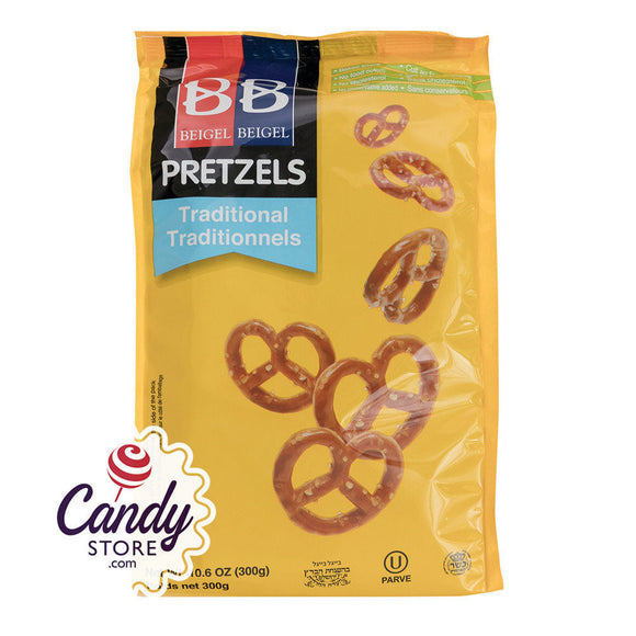 B&B Traditional Pretzels 10.6oz Pouch - 12ct CandyStore.com