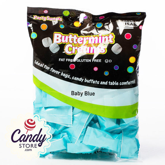 Baby Blue Buttermint Creams - 7oz Pillow Packs CandyStore.com