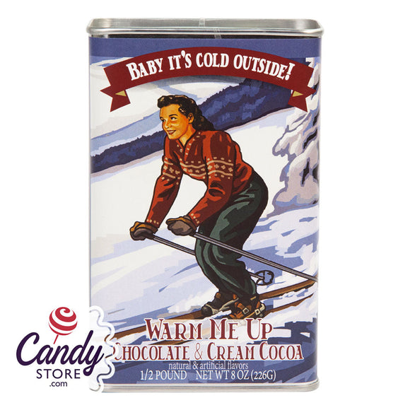 Baby It's Cold Outside! Tin of Chocolate & Cream Cocoa 8oz - 6ct CandyStore.com