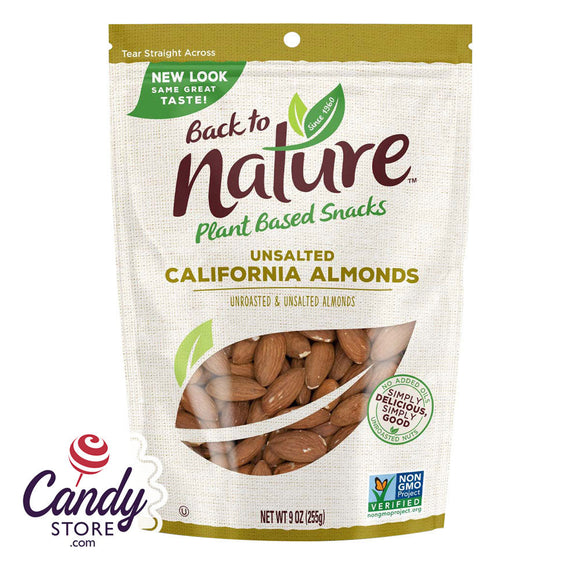 Back To Nature California Almonds 9oz Pouch - 9ct CandyStore.com