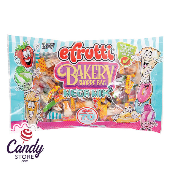 Bakery Shoppe Gummies Mega Mix 70-Piece Bags eFrutti - 6ct CandyStore.com