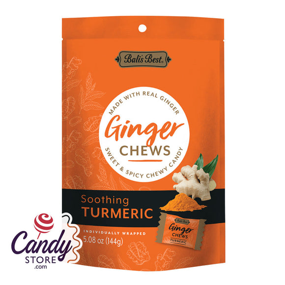 Bali's Best Soothing Turmeric Ginger Chews  - 12ct Pouches CandyStore.com