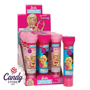 Barbie Laser Pop Lollipops - 12ct CandyStore.com