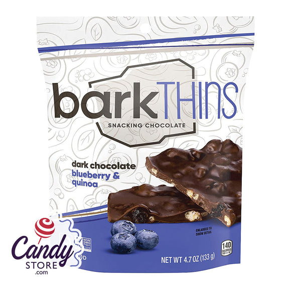 Bark Thins Dark Chocolate Blueberry Quinoa 4.7oz Pouch - 12ct CandyStore.com