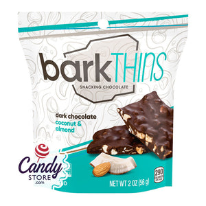 Bark Thins Dark Chocolate Coconut Almond 2oz Pouch - 12ct CandyStore.com