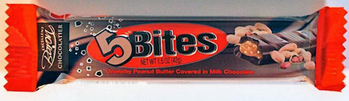 Baron 5 Bites Milk Chocolate Peanut Butter - 12ct CandyStore.com