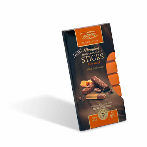 Baron Milk Chocolate Caramel Sticks - 12ct CandyStore.com