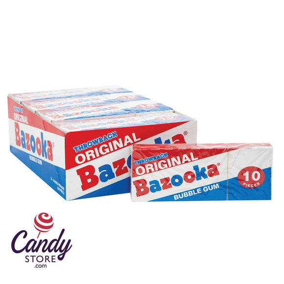 Bazooka Original Gum 10-Piece Packs - 12ct CandyStore.com