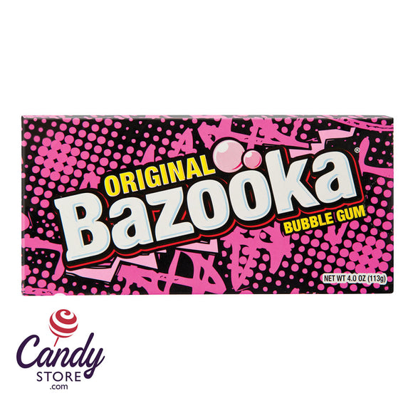 Bazooka Original Gum 4oz Theater Box - 12ct CandyStore.com