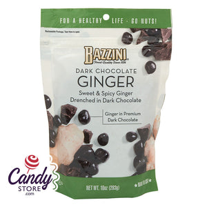 Bazzini Dark Chocolate Ginger 10oz Pouch - 8ct CandyStore.com