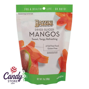 Bazzini Dried Sliced Mangos 7oz Pouch - 8ct CandyStore.com