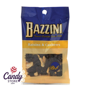 Bazzini Raisins & Cashews 2oz Peg Bags - 12ct CandyStore.com
