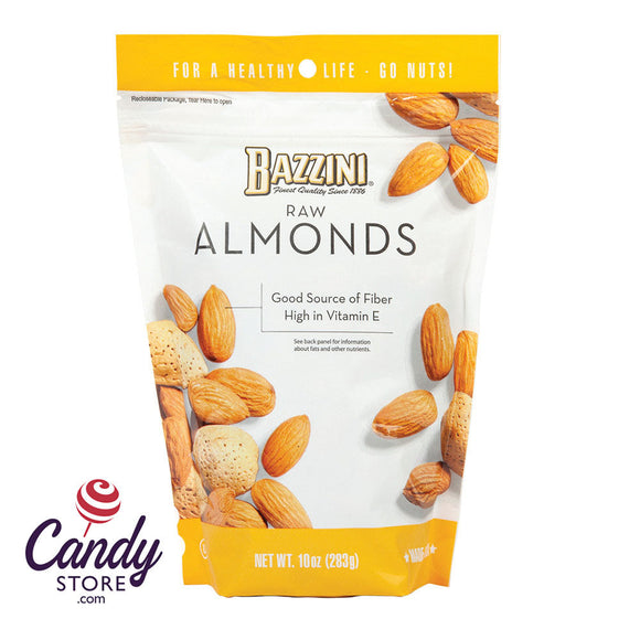 Bazzini Raw Almonds 10oz - 8ct CandyStore.com