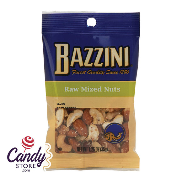 Bazzini Raw Mixed Nuts 1.5oz Peg Bags - 12ct CandyStore.com