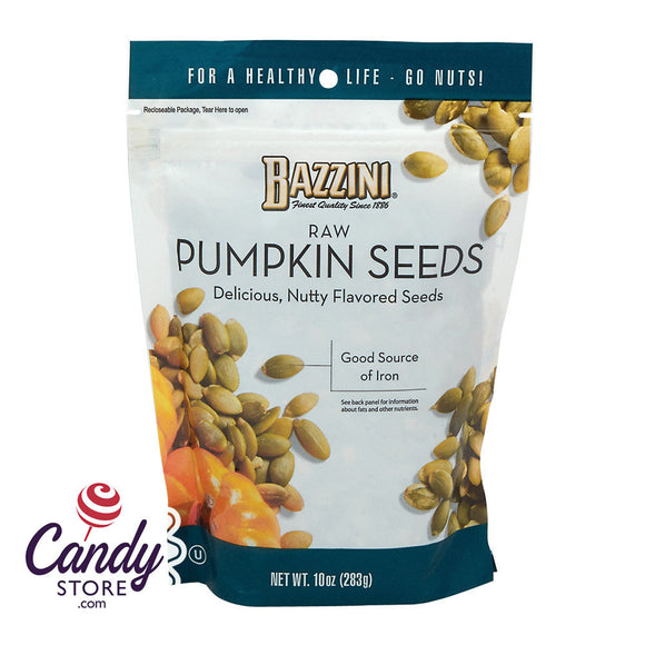 Bazzini Raw Pumpkin Seeds 10oz Pouch - 8ct CandyStore.com