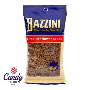 Bazzini Salted Sunflower Seeds 3oz Peg Bags - 12ct CandyStore.com