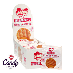 Belgian Boys Caramel Stroopwafel 2.68oz - 15ct CandyStore.com