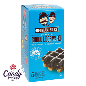 Belgian Boys Choco Liege Wafel 5ct Box 10.58oz - 12ct CandyStore.com