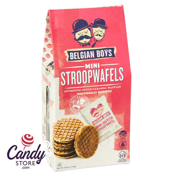Belgian Boys Mini Caramel Stroopwafel 5.08oz - 12ct CandyStore.com
