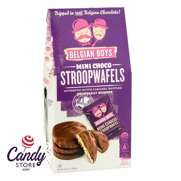 Belgian Boys Mini Choco Stroopwafel 6.35oz - 12ct CandyStore.com