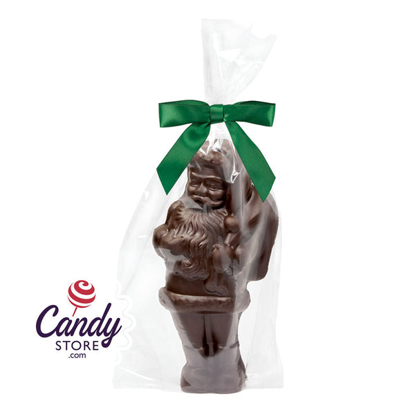 Belgian Dark Chocolate Santas - 12ct CandyStore.com