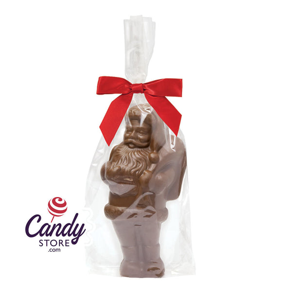 Belgian Milk Chocolate Santas - 12ct CandyStore.com