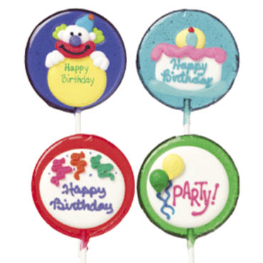 Birthday Lollipop Pals - 24ct CandyStore.com