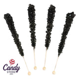 Black Cherry Rock Candy Crystal Sticks - 36ct Jar CandyStore.com