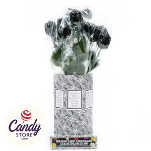 Black Foil Milk Chocolate Roses - 20ct CandyStore.com