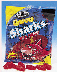 Black Forest Gummy Sharks Filled - 12ct CandyStore.com