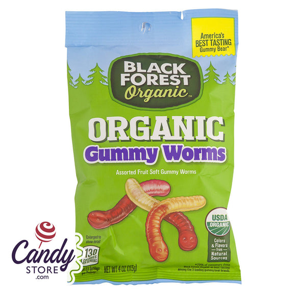 Black Forest Organic Gummy Worms - 12ct CandyStore.com