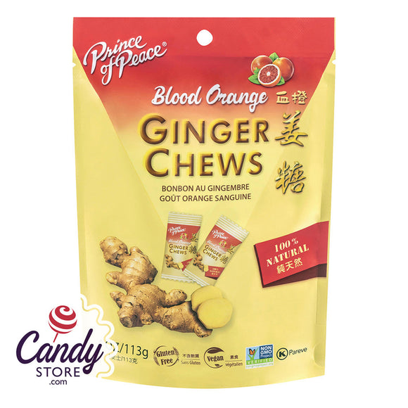 Blood Orange Ginger Prince Of Peace Chews - 12ct Pouches CandyStore.com