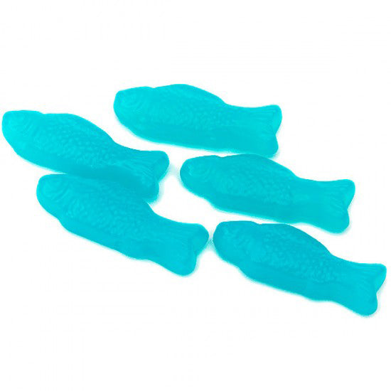 Blue American Gummy Fish - 5lb Raspberry CandyStore.com