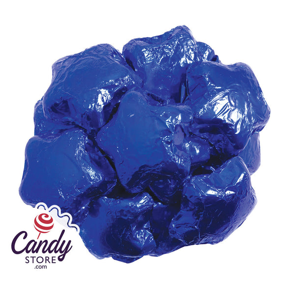 Blue Foiled Milk Chocolate Stars Madelaine - 10lb CandyStore.com
