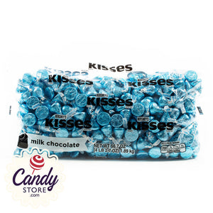Blue Hershey Kisses - 4.17lb Bulk CandyStore.com