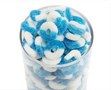 Blue Raspberry Gummy Rings Candy - 5lb CandyStore.com