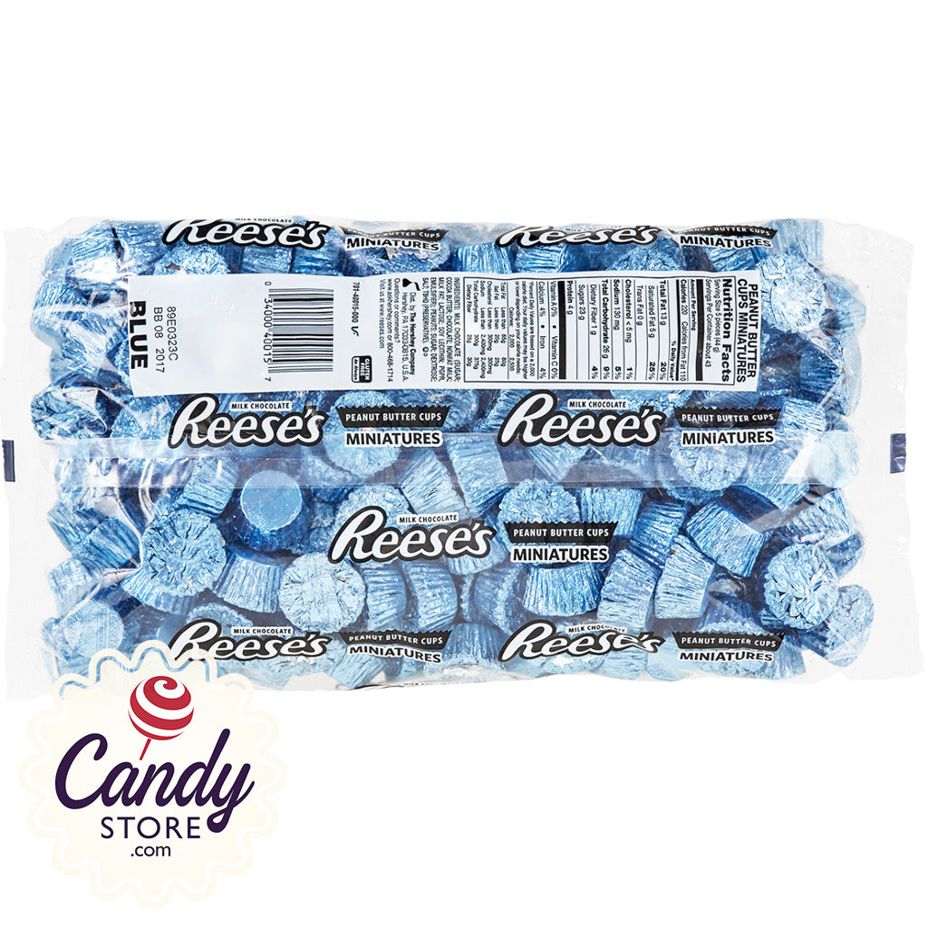 Blue Reese's Cups Miniatures - 4.17lb Bulk | CandyStore.com