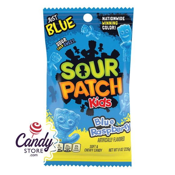 Blue Sour Patch Kids Peg Bags - 12ct CandyStore.com