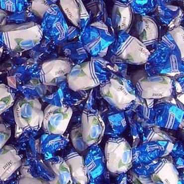 Blue Wrapped Mini Mints - 2.2lb Bulk | CandyStore.com