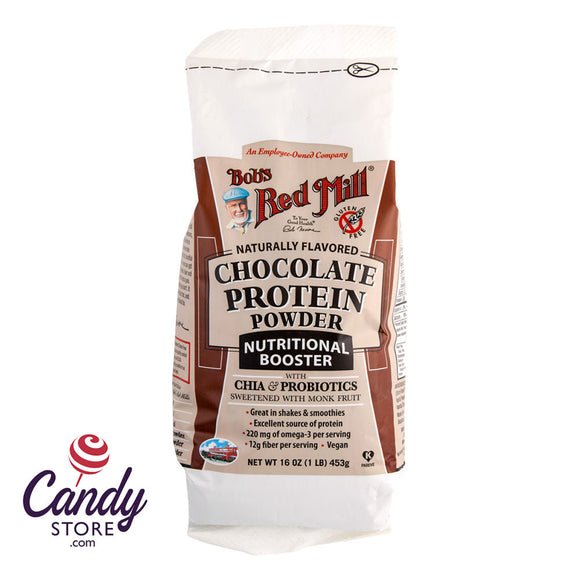 Bob's Red Mill Chocolate Protein Powder 16oz Bag - 4ct CandyStore.com