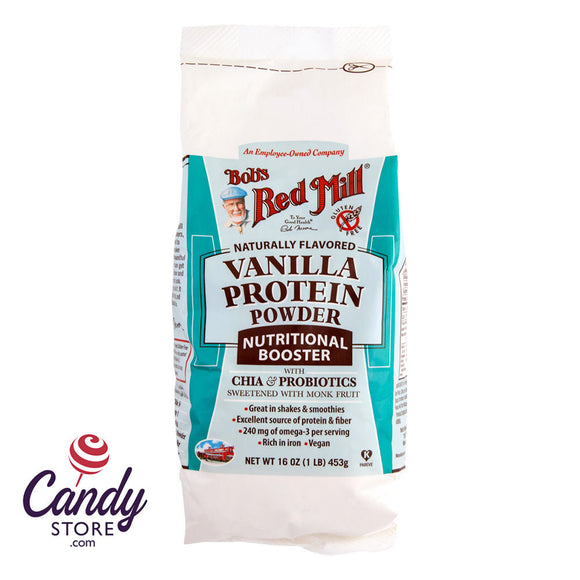 Bob's Red Mill Vanilla Protein Powder 16oz Bag - 4ct CandyStore.com