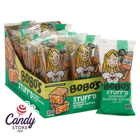 Bobo's Coconut Almond Butter Filled Oat 2.5oz Bar - 12ct CandyStore.com